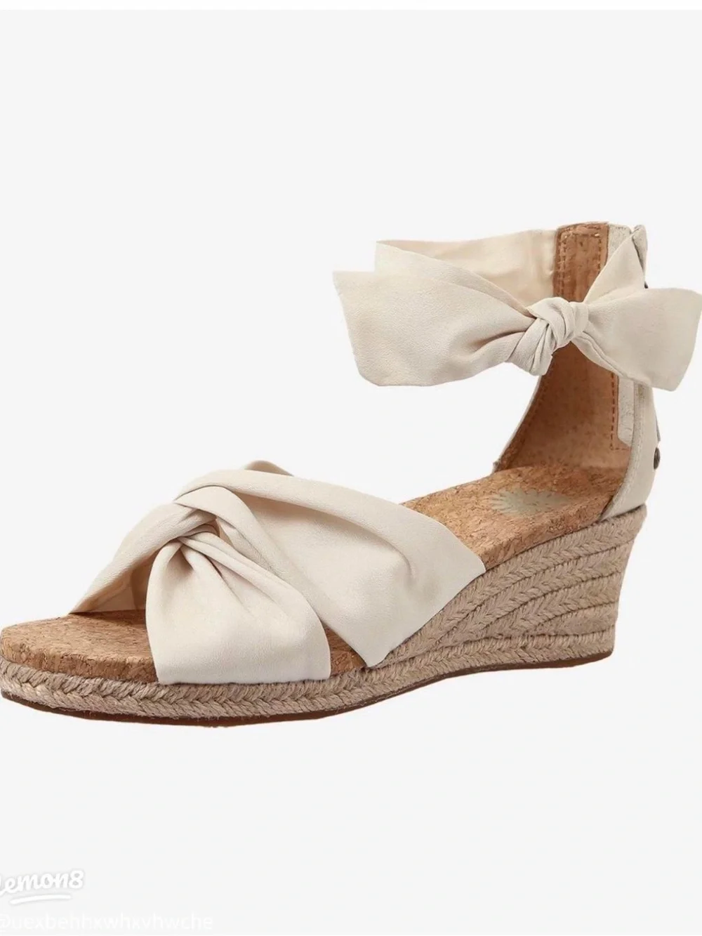 UGG Starla Ankle Tie Espadrille Wedge Sandals